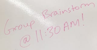 group brainstorm at 11:30AM