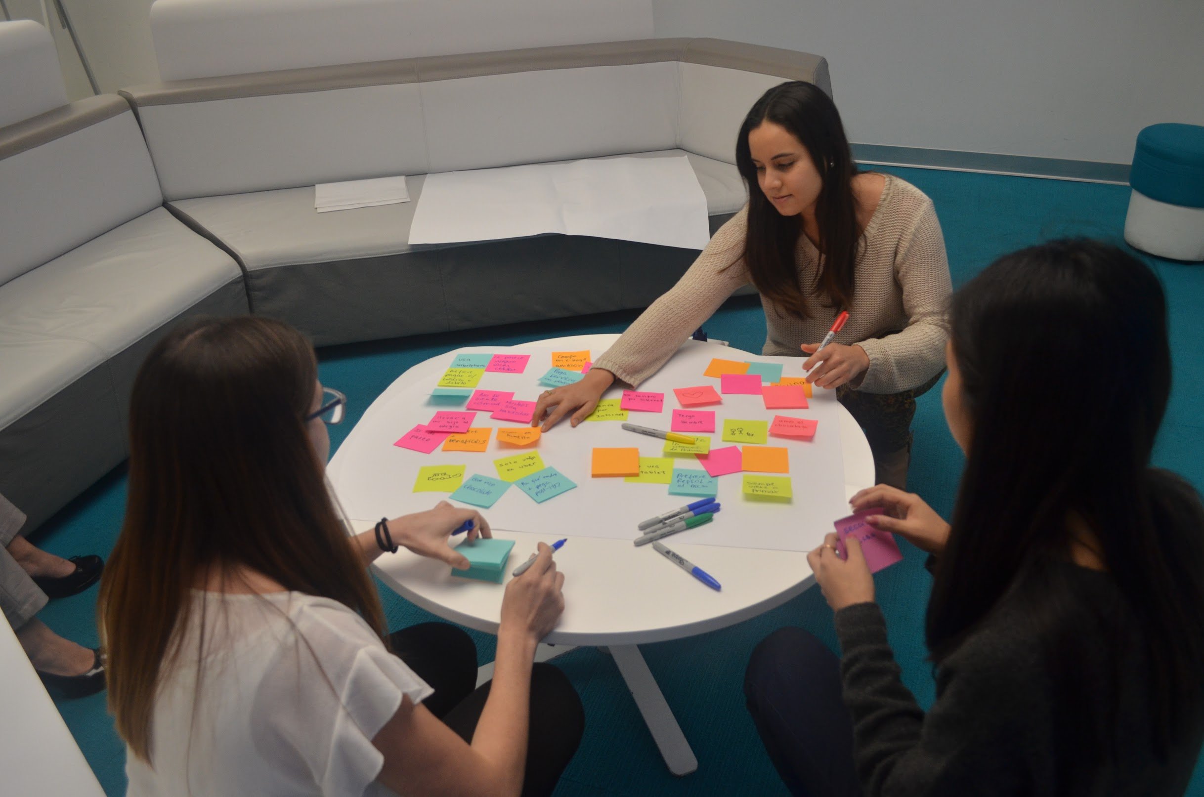 Prototyping in an ideation session with a technology company